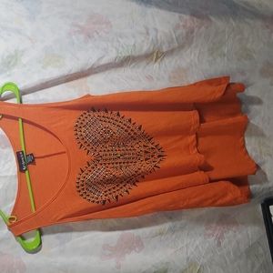 Tank top flowing orange lg